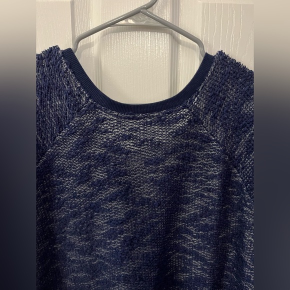 Navy blue size XL long sleeve hi lo hem tunic top - Picture 3 of 6